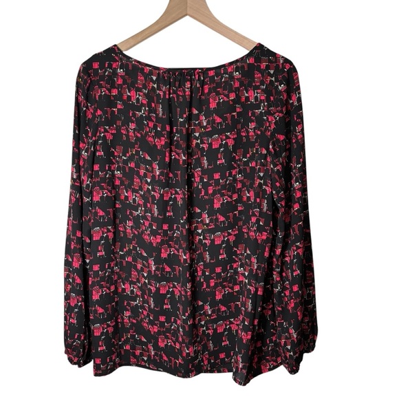 Thakoon For Designation Iconic Print Blouse Size Large Peasant Office Workwear - Picture 9 of 16